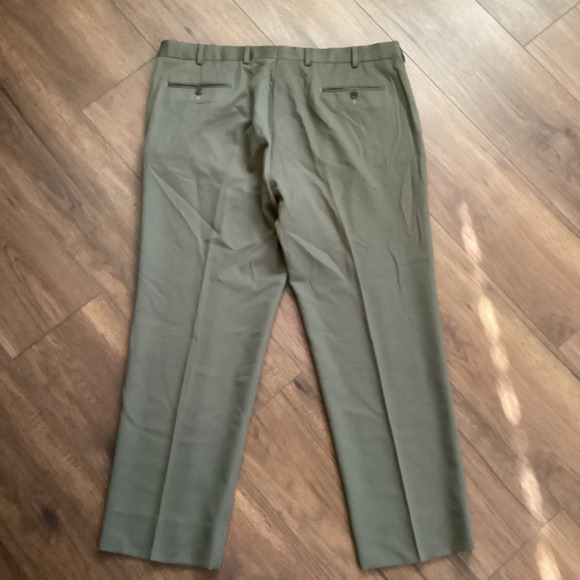 Brooks Brothers 1818 Madison Mens 42x30 Olive Brown 100% Wool Pants Trousers - Picture 6 of 7